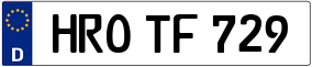 Trailer License Plate